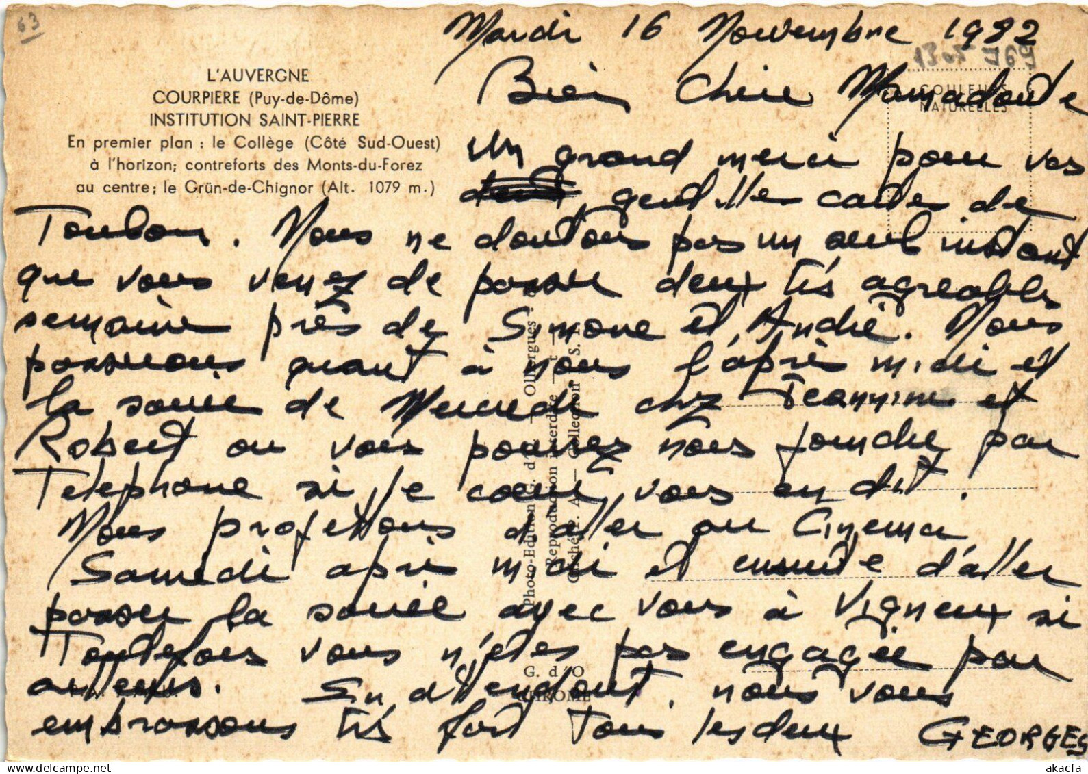 CPM Courpiere Vue Generale FRANCE (1305769) - Courpiere