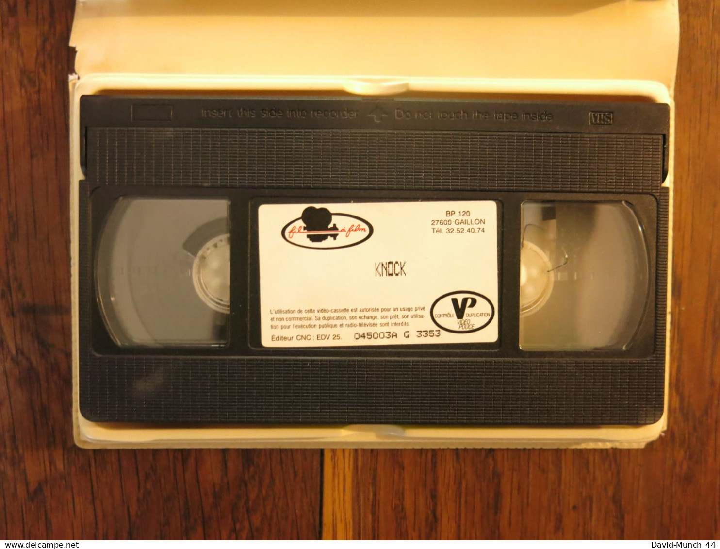 (VHS) Knock De Guy Lefranc. Fil à Film, Les Grands Classiques Du Cinéma. Non Daté - Classic