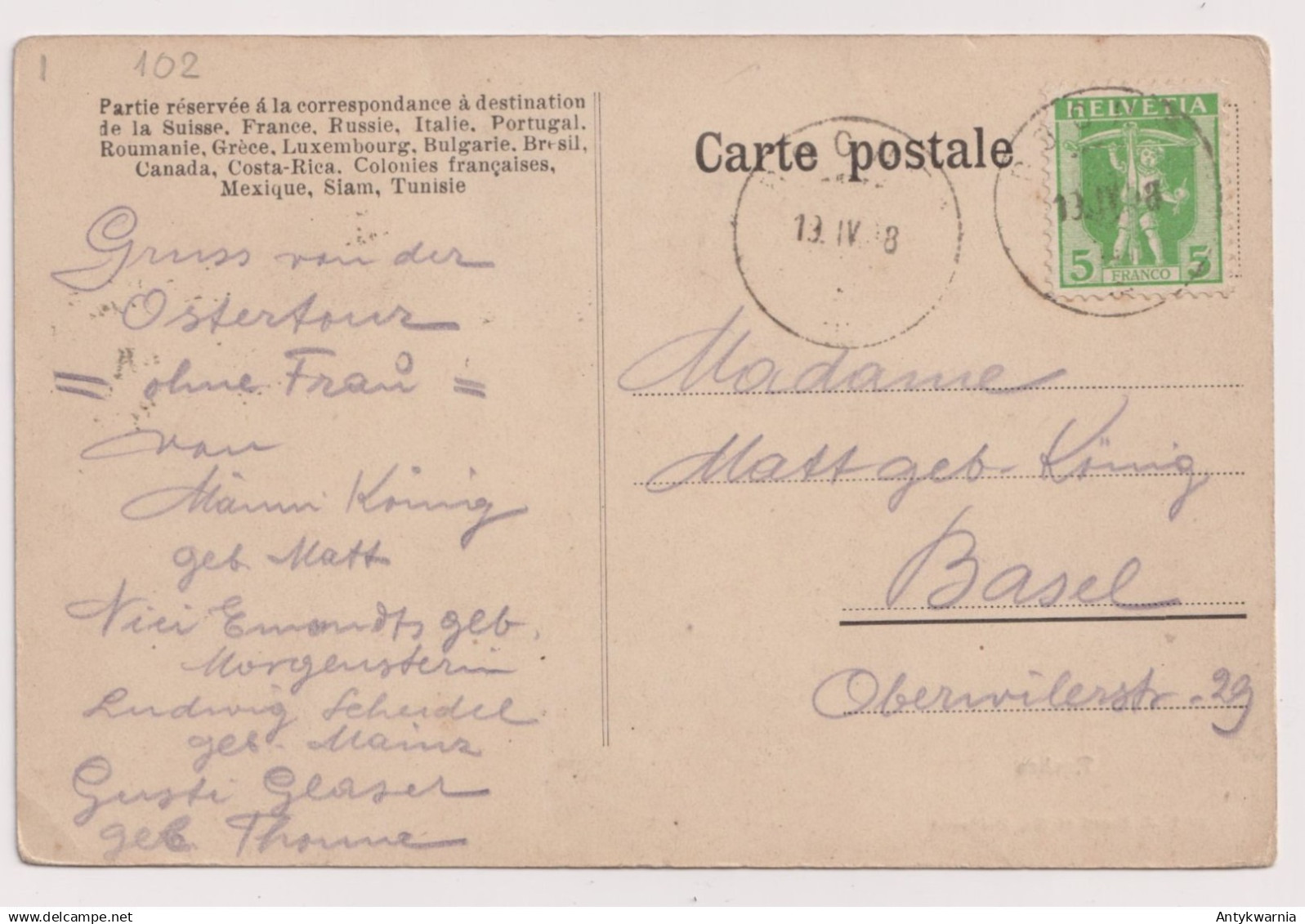 ROCHES Gelaufen 1908y    I656 - Delémont