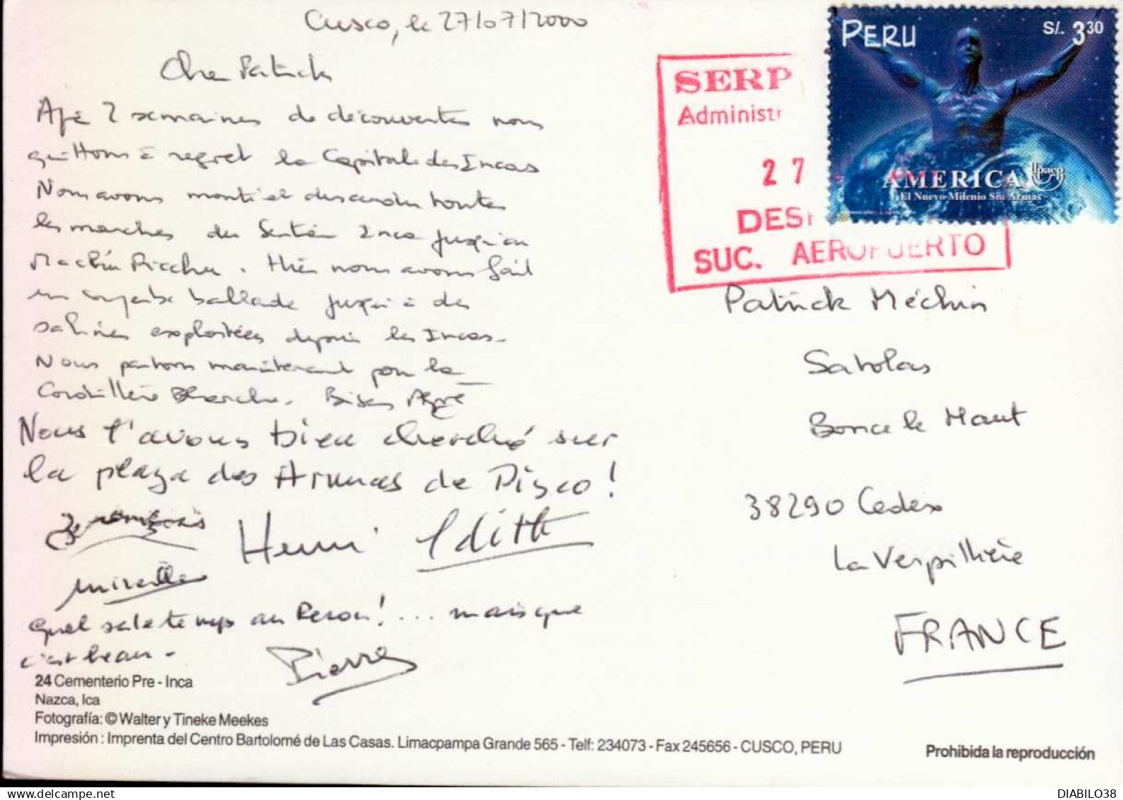 PUNO   ( PEROU )  CEMENTERIO PRE - INCA - Peru