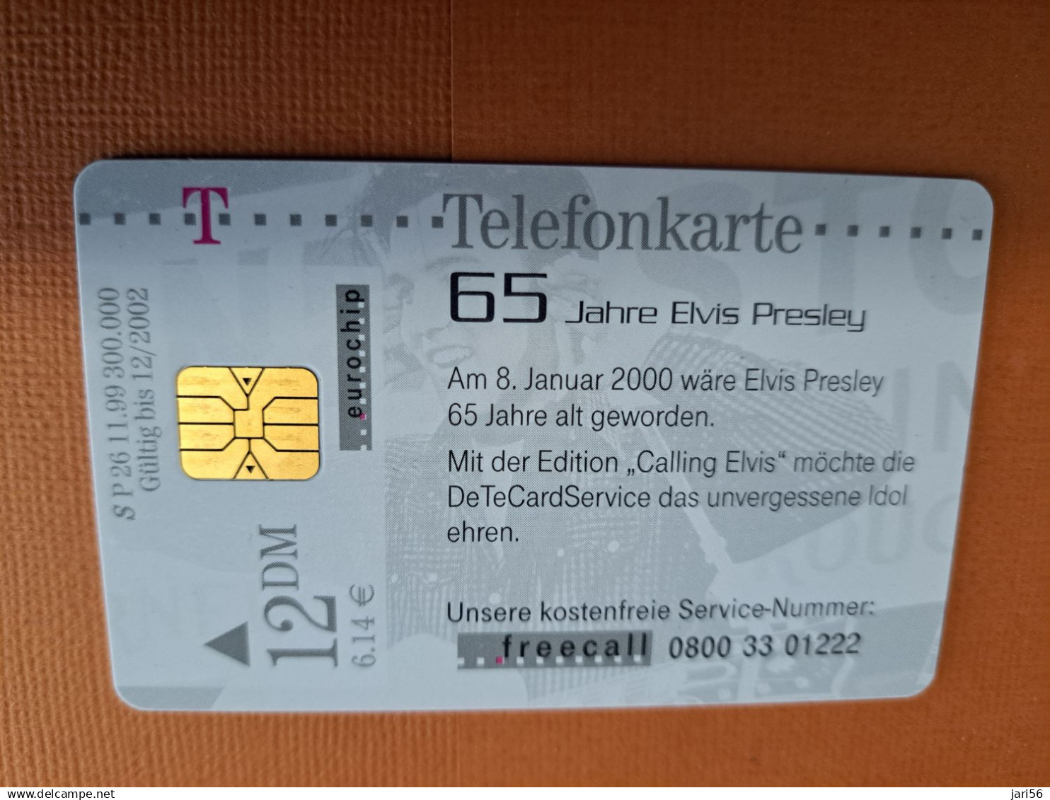 DUITSLAND/ GERMANY  CHIPCARD /12 DM/ CALLING ELVIS/ ELVIS PRESLEY    / USED CARD     **18286** - S-Series : Tills With Third Part Ads