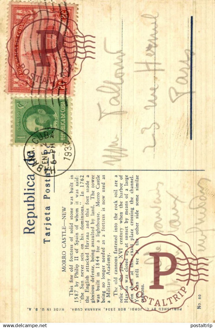 CUBA. MORRO CASTLE. - Kuba