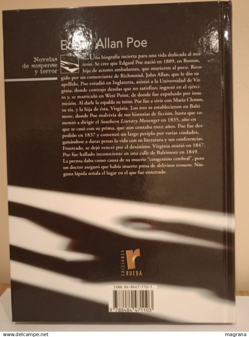 Relato De A. Gordon Pym. Edgar Allan Poe. Novelas De Suspense Y Terror. Ediciones Rueda. 2003. 200 Pp - Terror