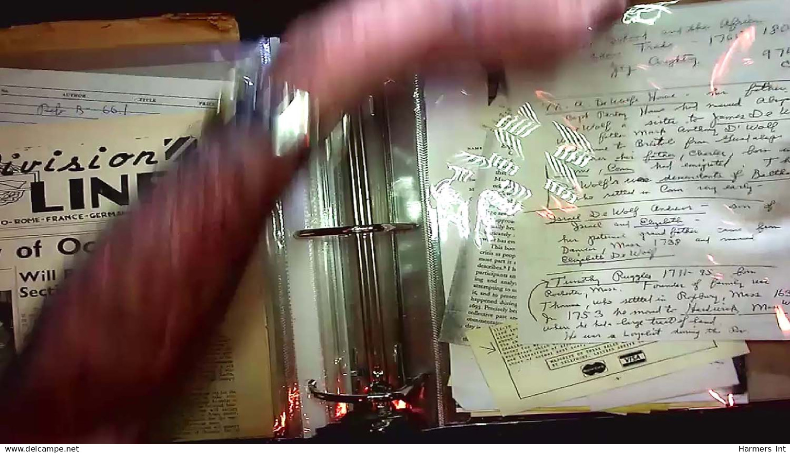 Lot # 002 THE WILLIAM RANDALL  REFERENCE AND MEMORABILIA from his collection of autographs and documents