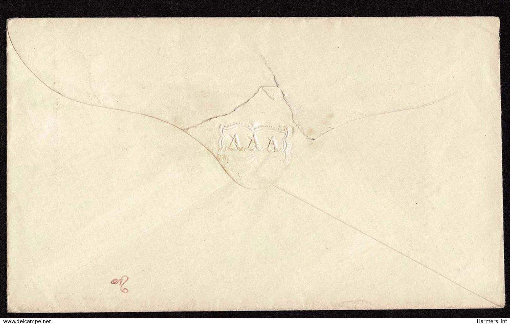 Lot # 009 UNITED STATES: 1851 3c Orange-brown - Covers & Documents