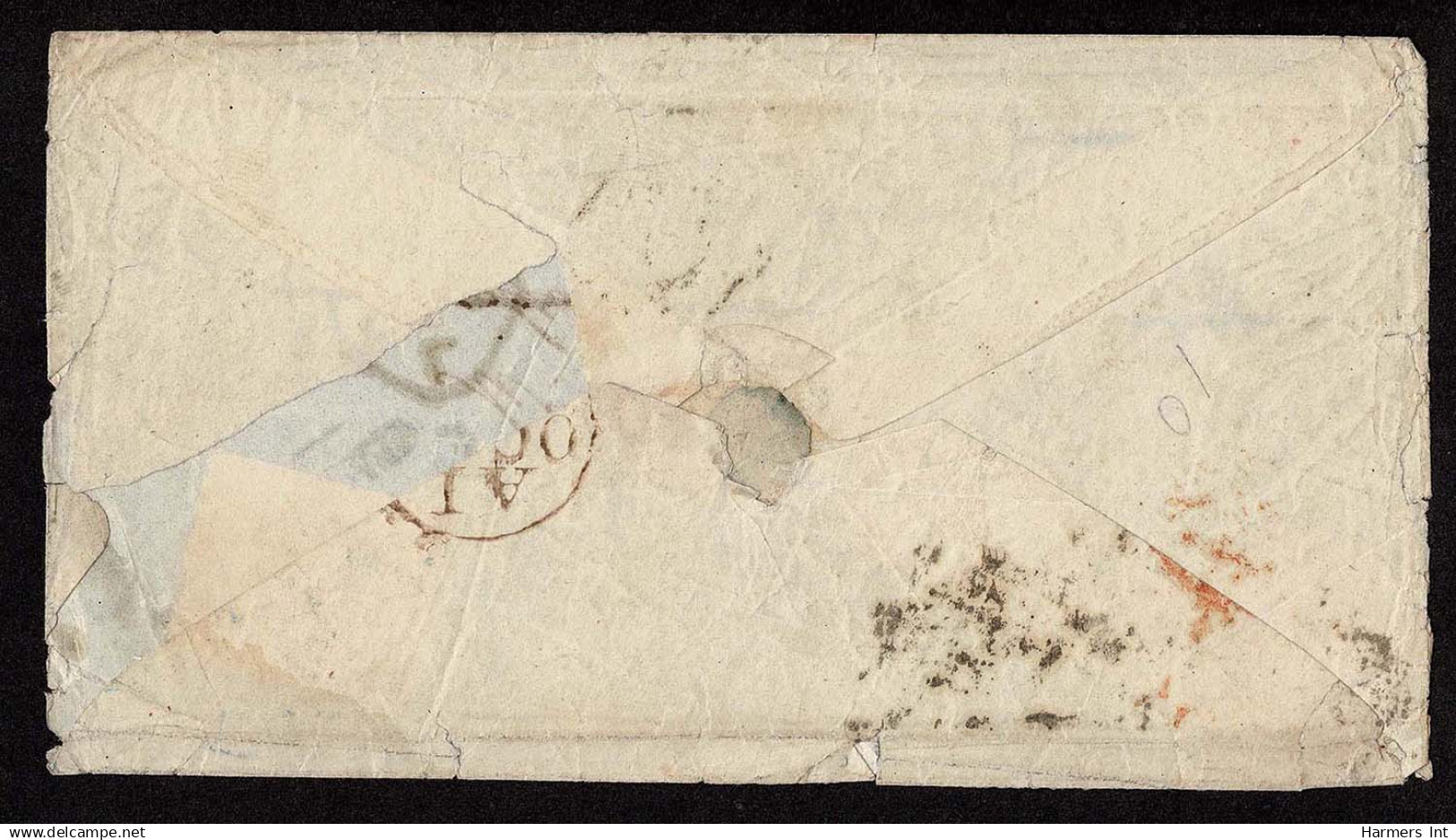 Lot # 010 UNITED STATES: 1851 3¢ Red Type 1 - Covers & Documents