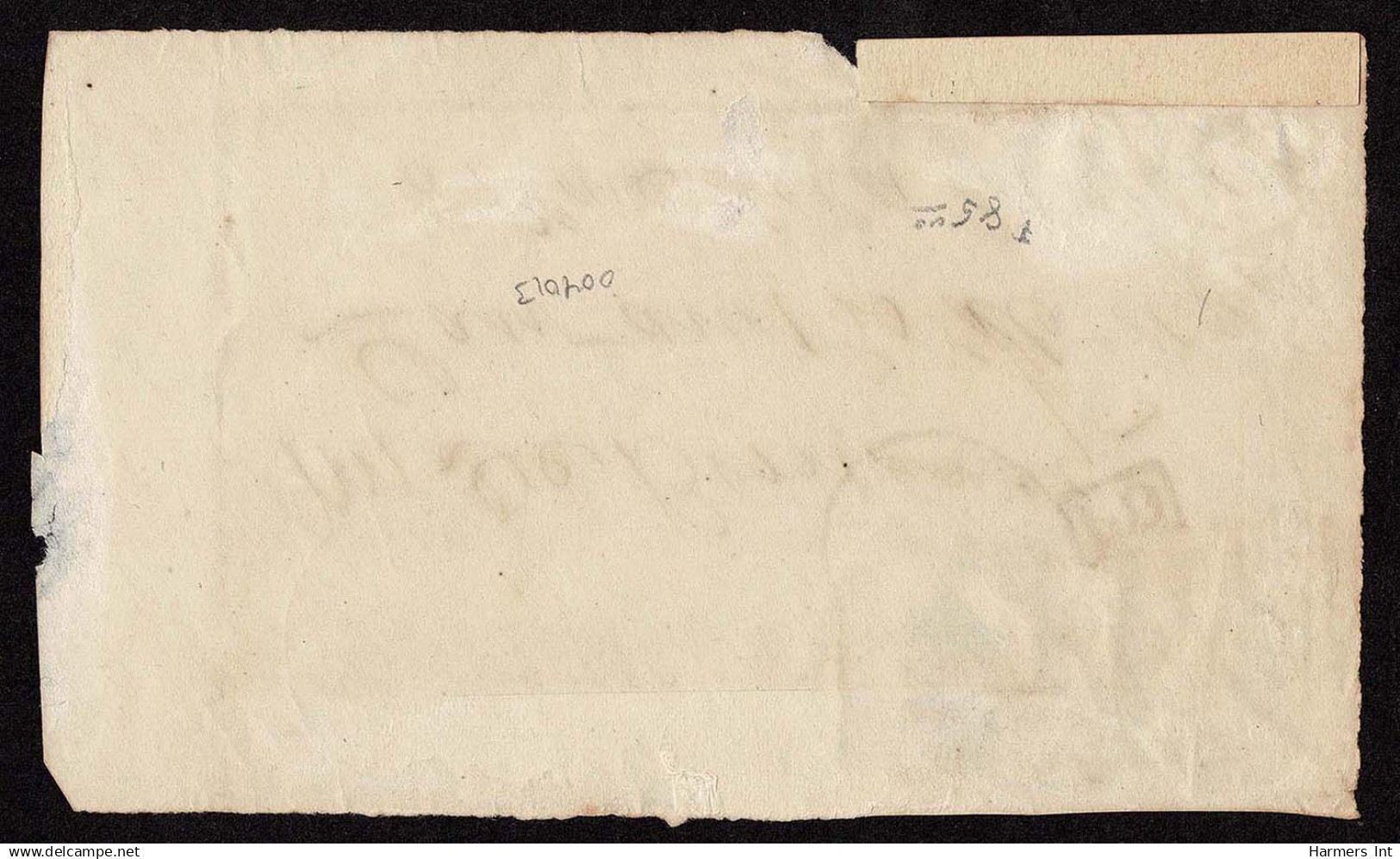 Lot # 019 UNITED STATES: Used To France; 1857 F Grill 15¢ Black, Two Singles - Unused Stamps