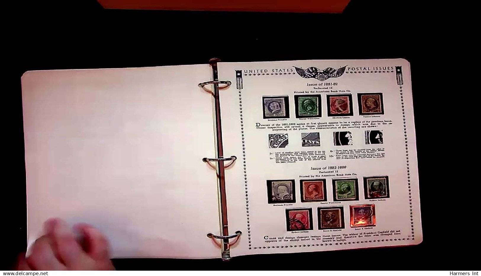 Lot # 047 UNITED STATES: Collections; 1847 to 1969 Collection of several hundred in a matching pair of Minkus Albums