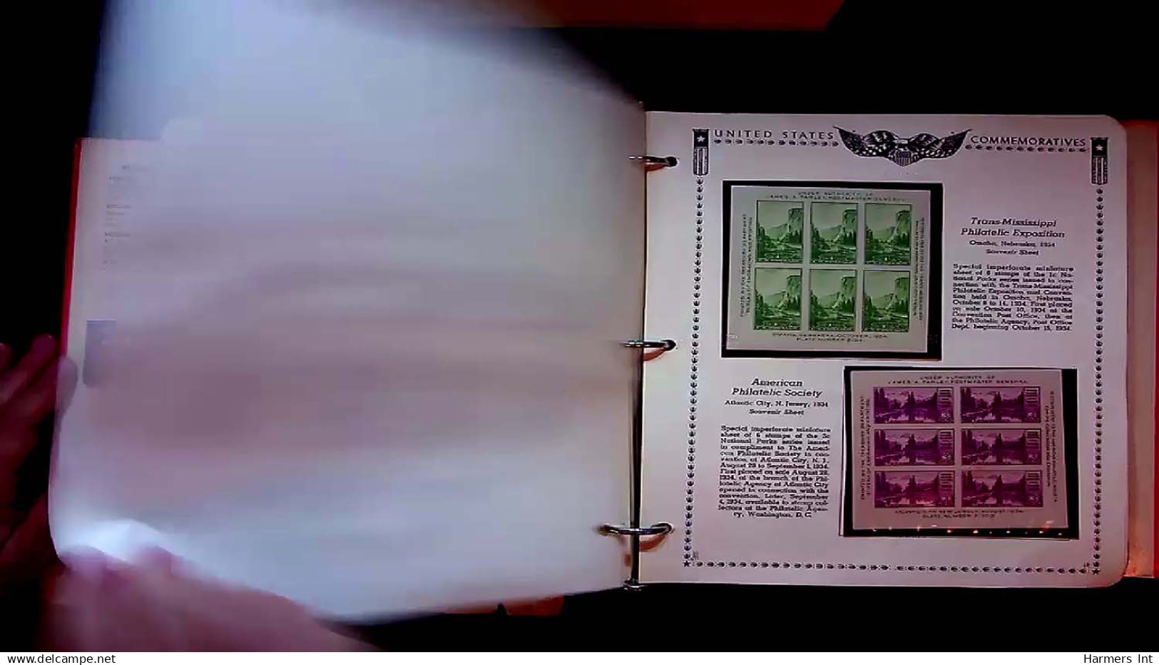 Lot # 047 UNITED STATES: Collections; 1847 to 1969 Collection of several hundred in a matching pair of Minkus Albums