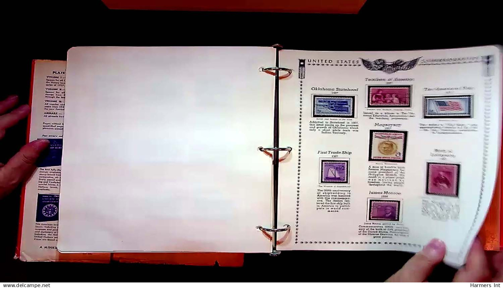 Lot # 047 UNITED STATES: Collections; 1847 to 1969 Collection of several hundred in a matching pair of Minkus Albums
