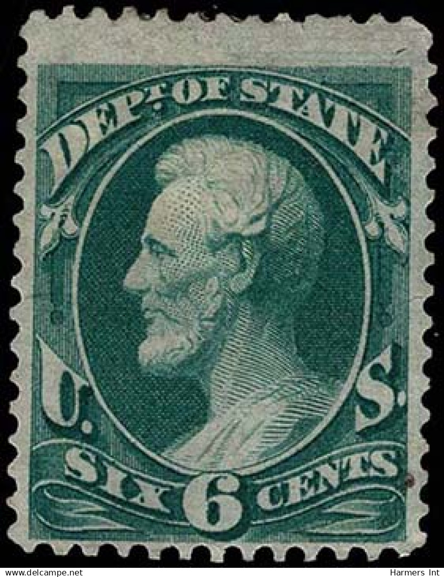 Lot # 054 United States Officials: 1873 Fine Group of 28 stamps on counter book pages