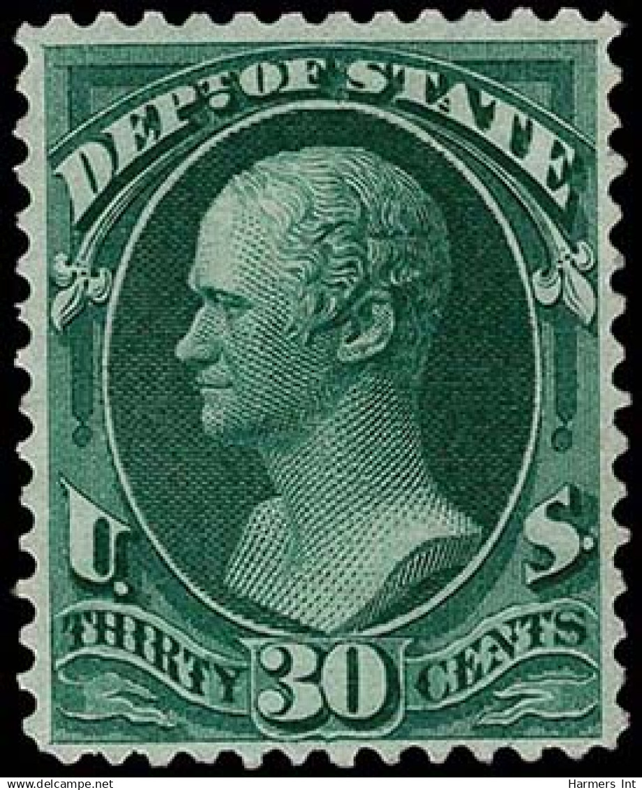 Lot # 054 United States Officials: 1873 Fine Group of 28 stamps on counter book pages
