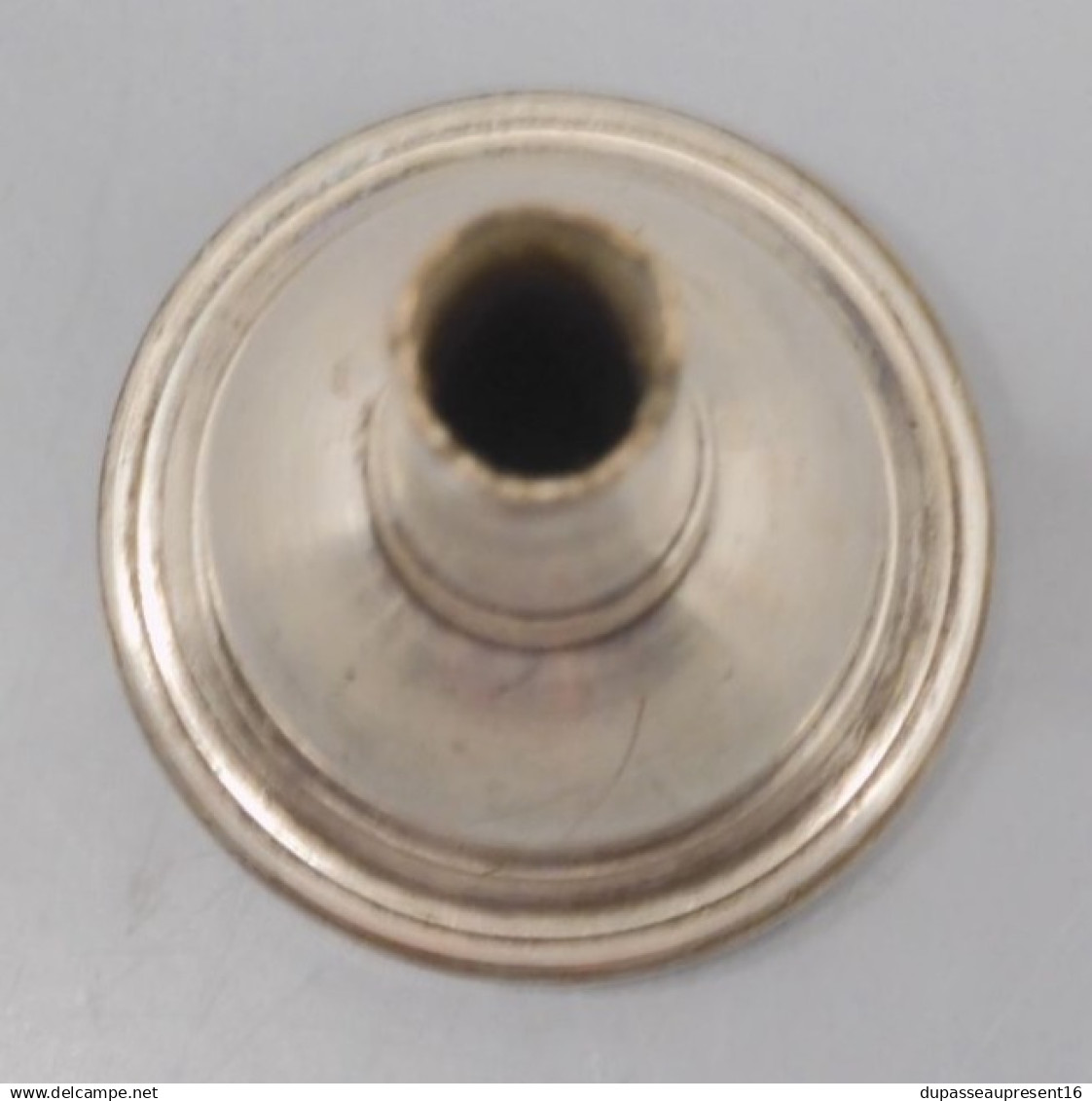 -ANCIENNE EMBOUCHURE INSTRUMENT A VENT LAITON Argenté A COURTOIS PARIS     E