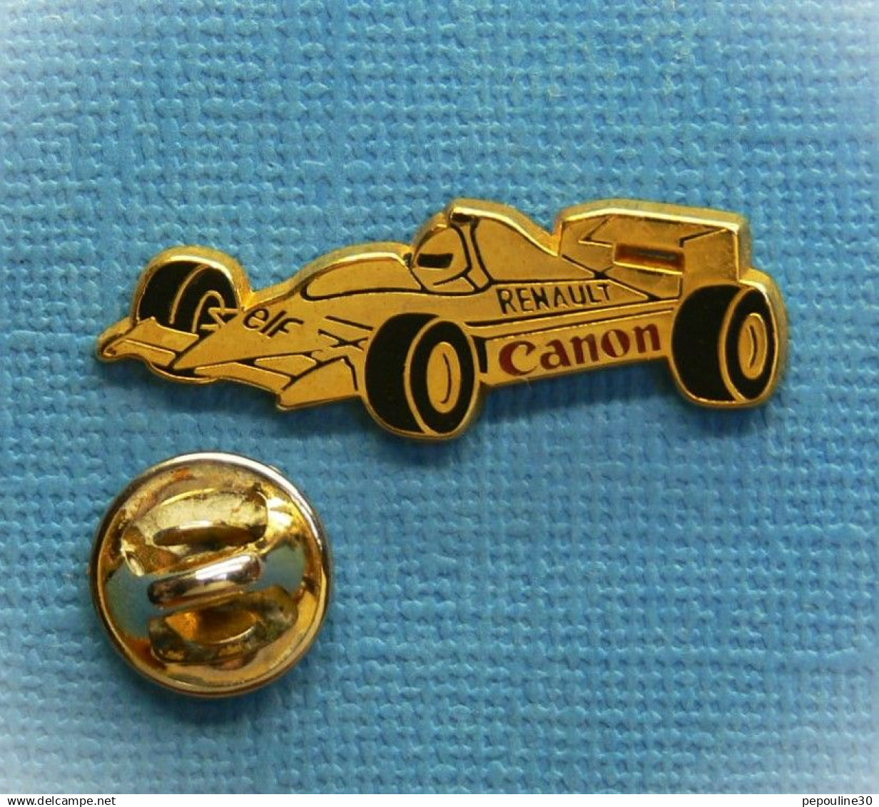 1 PIN'S // ** F1 / RENAULT / ELF / CANON ** . (DRAGO Noisiel Marne La Vallée). - F1