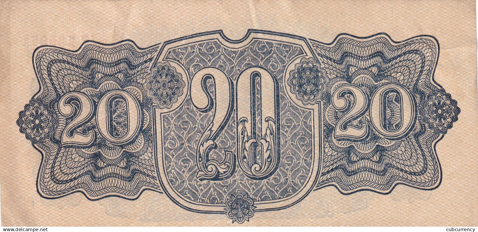 Czechoslovakia  20 Korun 1945 Unprerforated Serie AP - Czechoslovakia