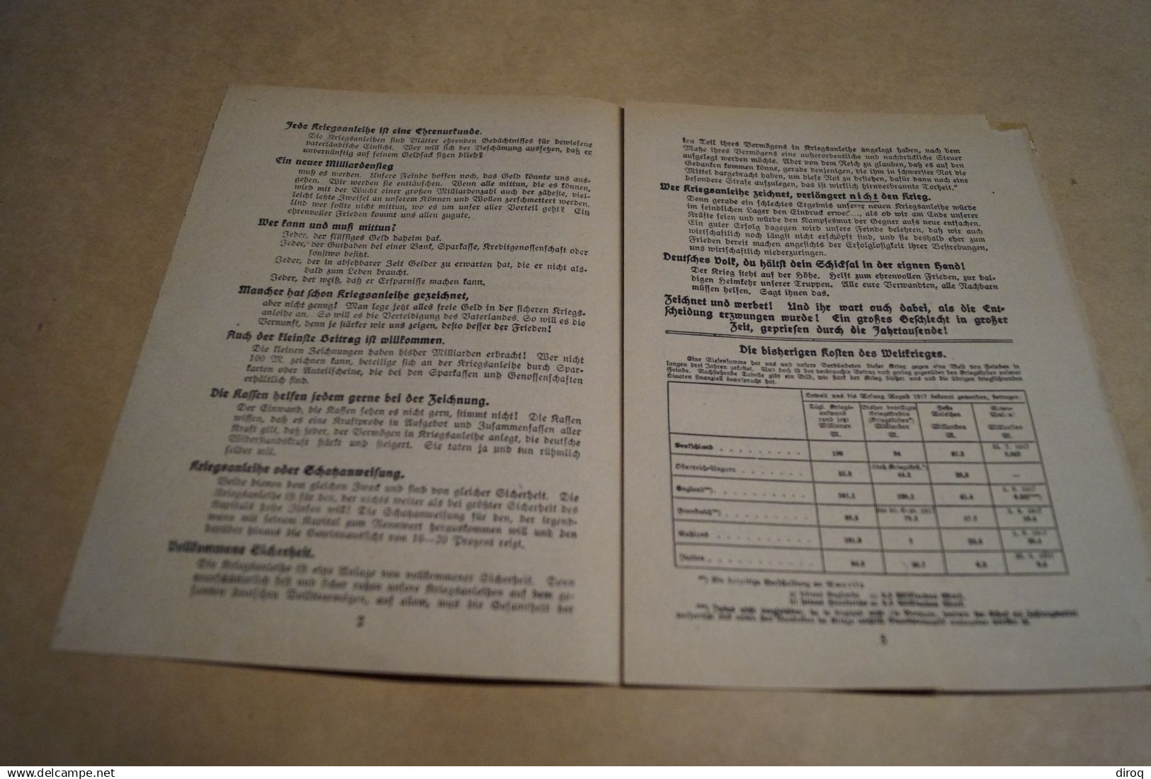 Ancien Document Original,pour Collection,Allemagne,Die 7 Kriegsanleihe,obligations De Guerre,Berlin,22,5 Cm. Sur 16 Cm. - Documents Historiques