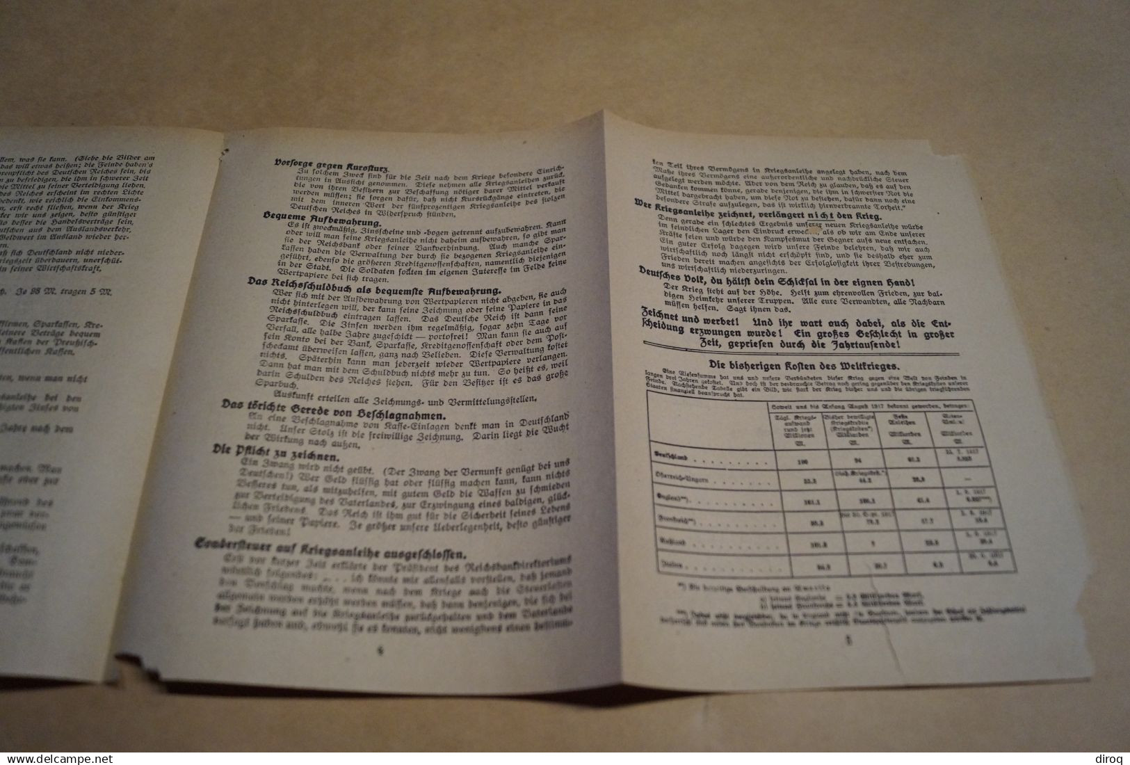 ancien document original,pour collection,Allemagne,Die 7 Kriegsanleihe,obligations de Guerre,Berlin,22,5 Cm. sur 16 Cm.