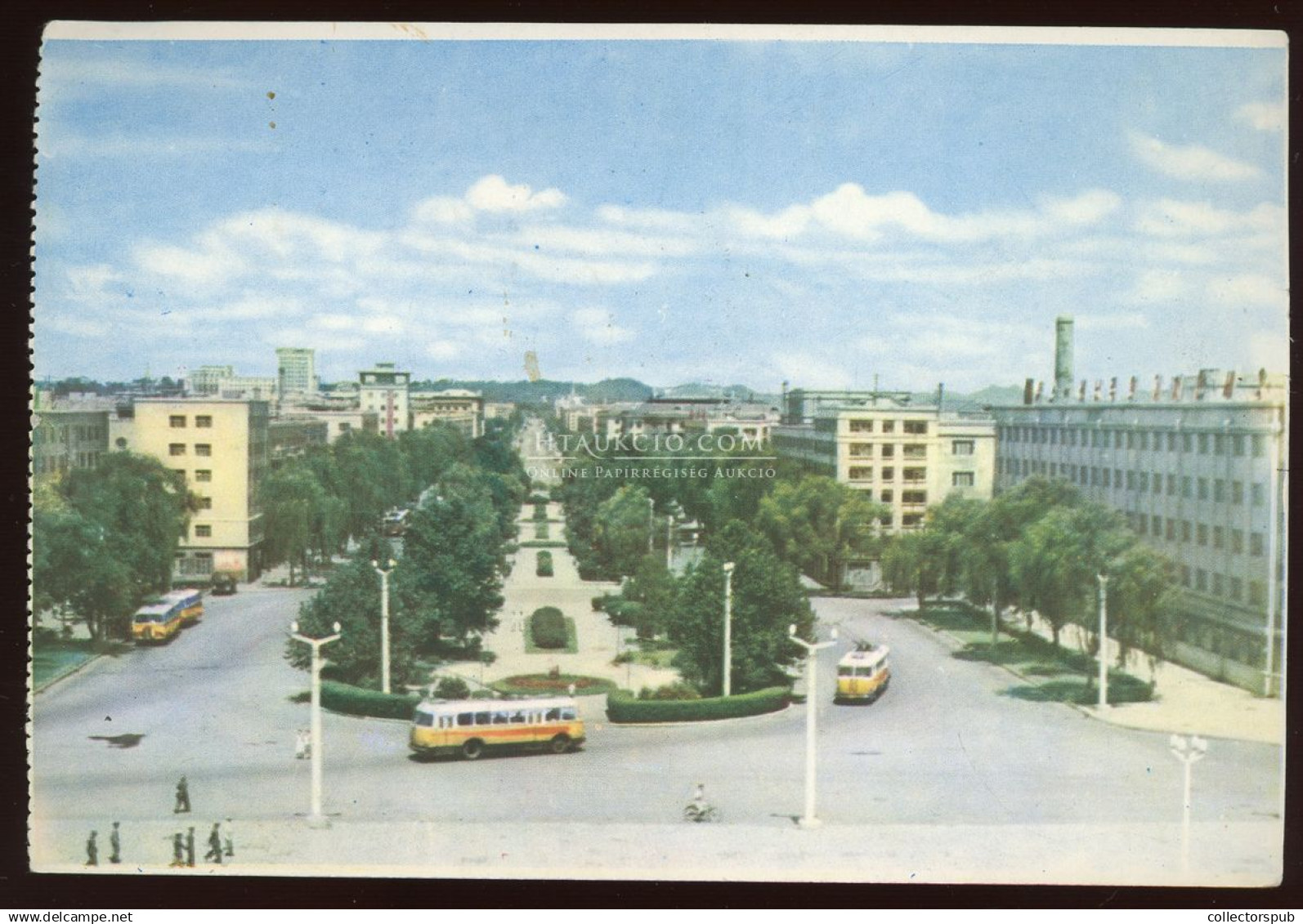 ÉSZAK KOREA 1967. Három Színű Bérmentesítésű Képeslap Budapest - Korea, North