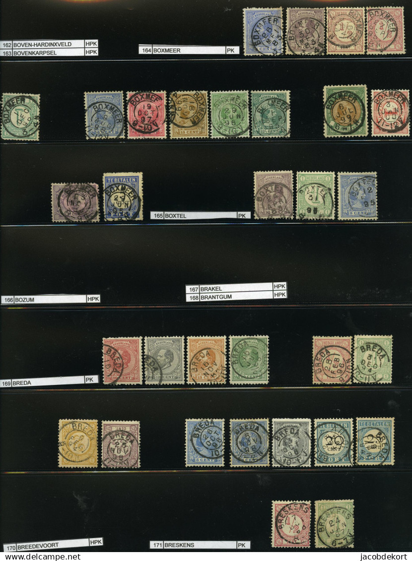 Nederland Collectie Kleinrond In Overwegend Mooie Kwaliteit W.o. Treinstempels Cat.ca.27.000 (collectie Is Gescand). Pra - Other & Unclassified