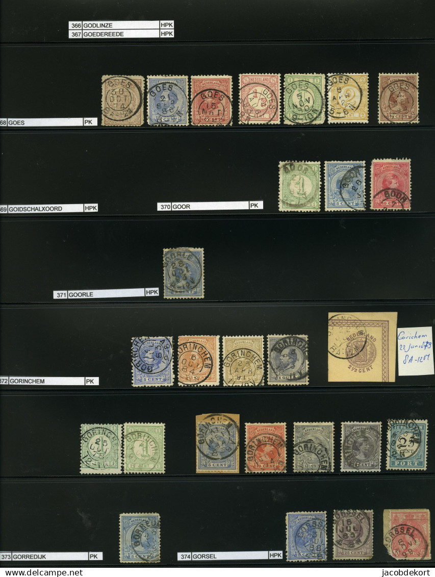 Nederland collectie kleinrond in overwegend mooie kwaliteit w.o. treinstempels cat.ca.27.000 (collectie is gescand). Pra