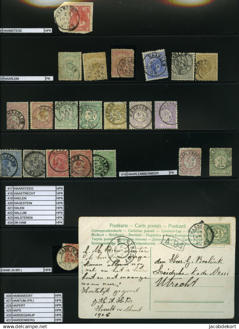 Nederland collectie kleinrond in overwegend mooie kwaliteit w.o. treinstempels cat.ca.27.000 (collectie is gescand). Pra