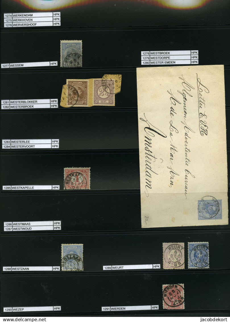 Nederland collectie kleinrond in overwegend mooie kwaliteit w.o. treinstempels cat.ca.27.000 (collectie is gescand). Pra