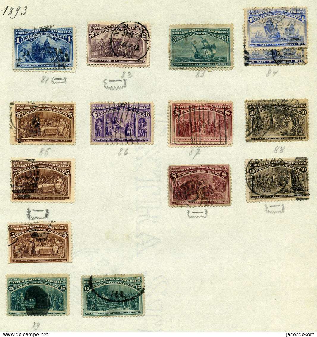USA 1863-1922 used collection in mixed condition and 'back of the book' Interesting