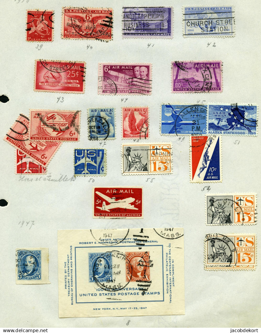 USA 1863-1922 used collection in mixed condition and 'back of the book' Interesting