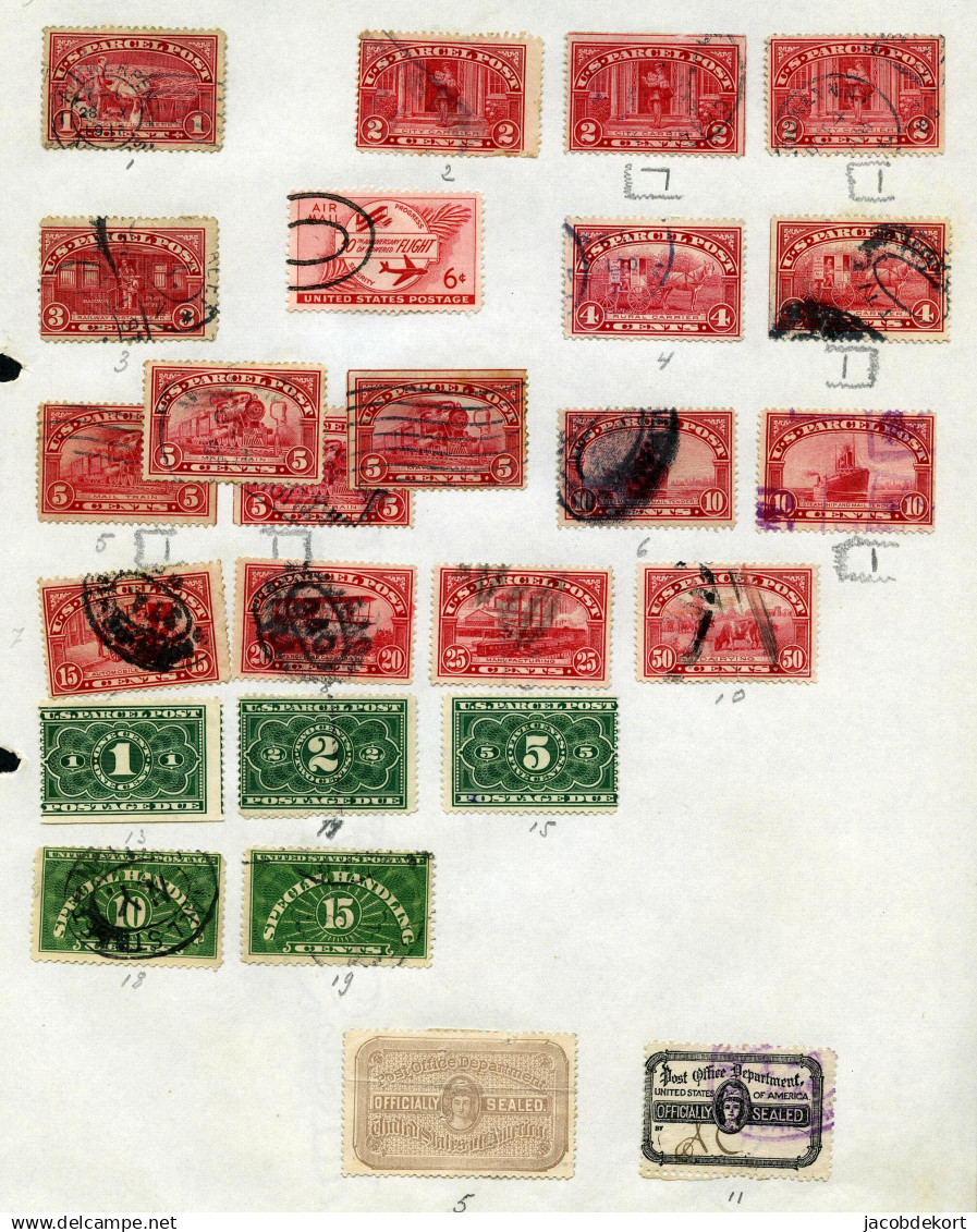 USA 1863-1922 used collection in mixed condition and 'back of the book' Interesting