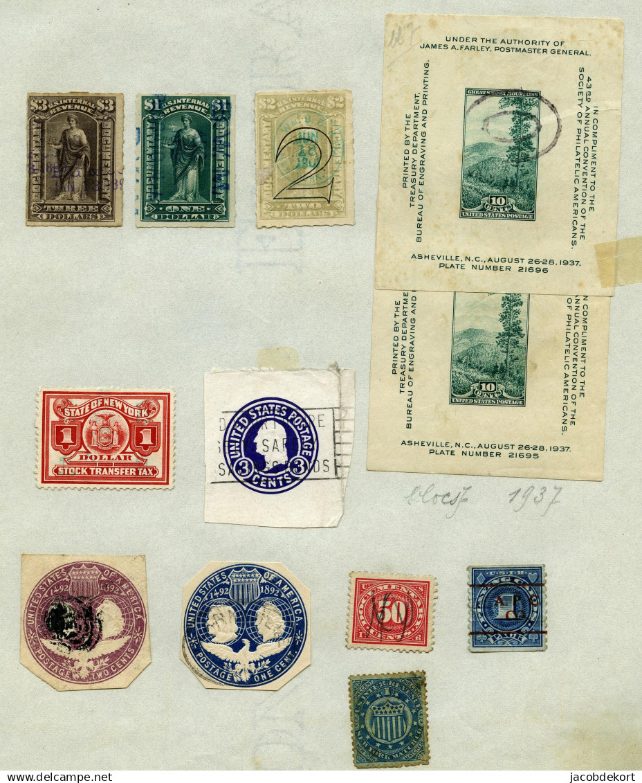 USA 1863-1922 used collection in mixed condition and 'back of the book' Interesting