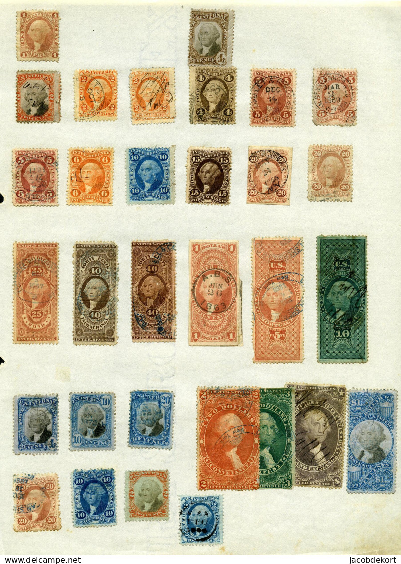 USA 1863-1922 used collection in mixed condition and 'back of the book' Interesting