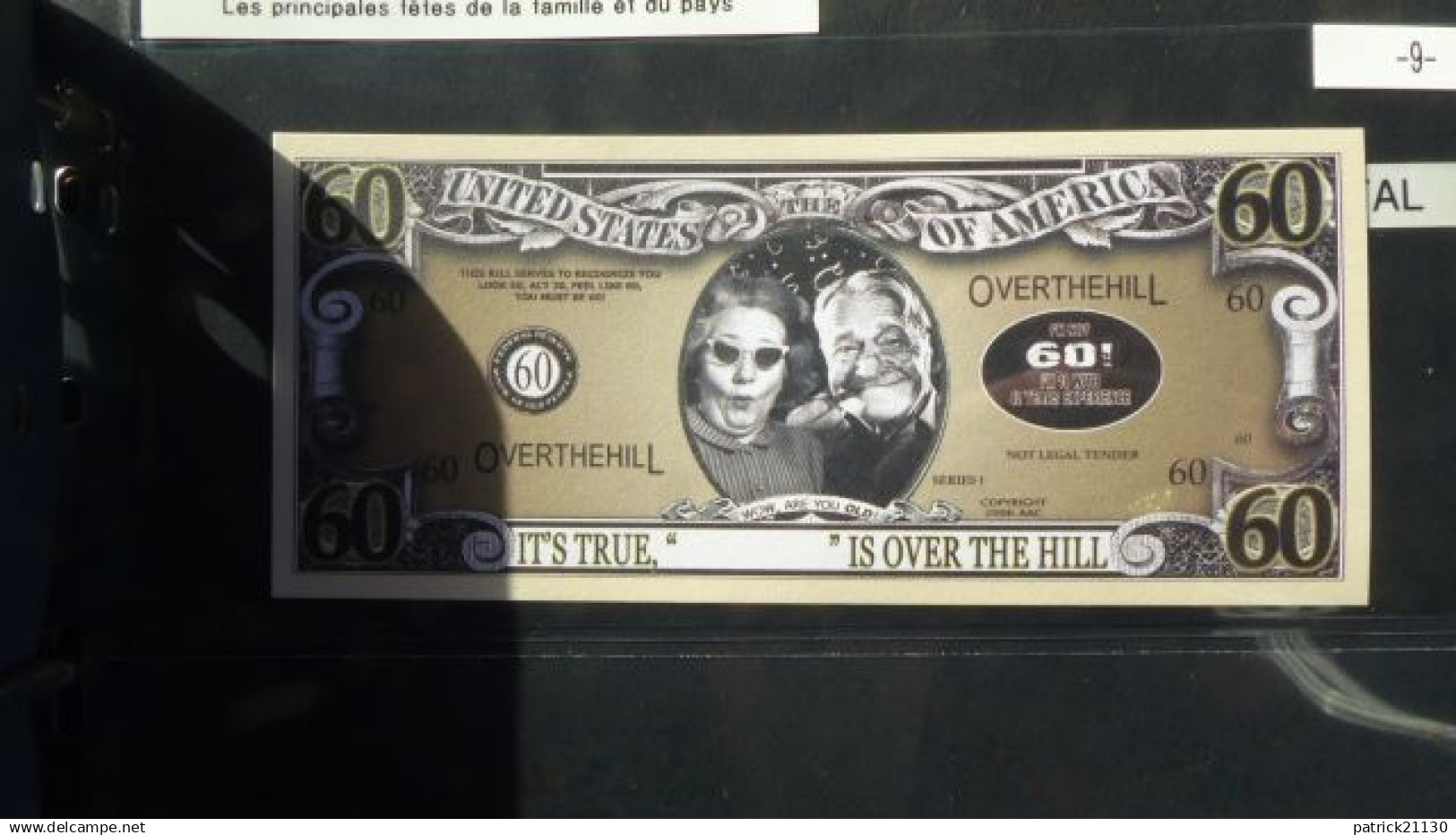 COLLECTION 210 BILLETS FICTIFS USA NEUFS