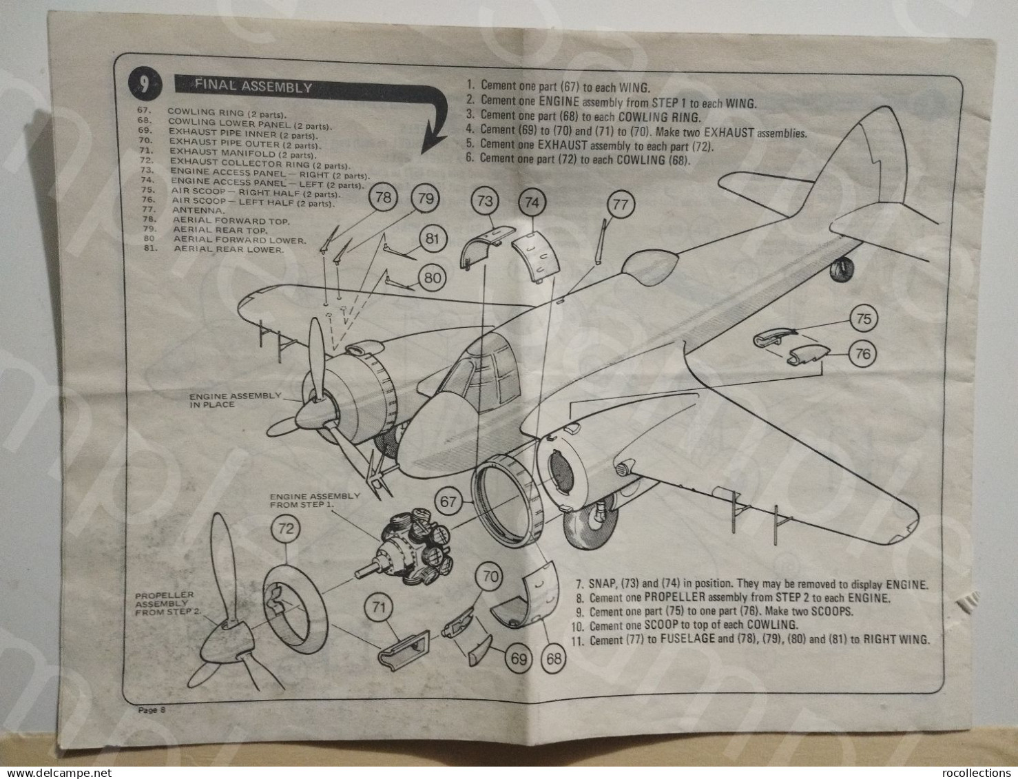 Assembly Instructions Notices De Montage Depliant Revell BRISTOL BEAUFIGHTER MK.1F - Other & Unclassified