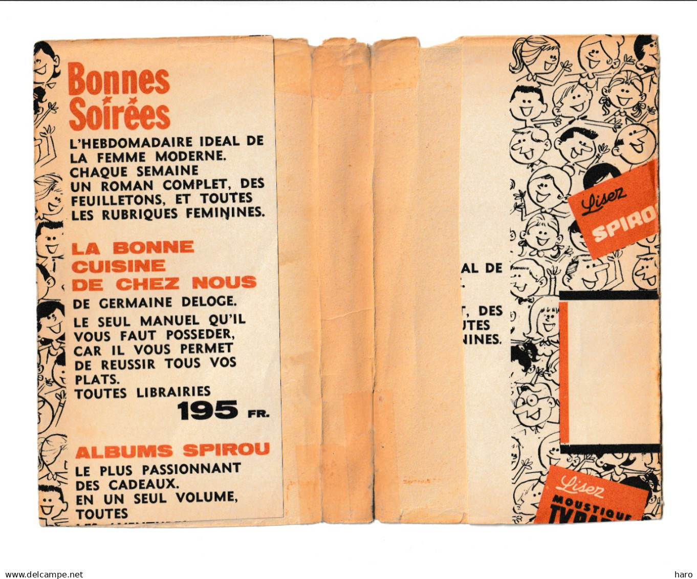 Protège-cahiers Publicitaire - Hebdomadaire " BONNES SOIREES "  ( B391) - R