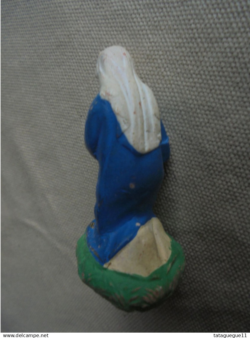 Vintage - 4 figurines de crèche de Noël en terre cuite