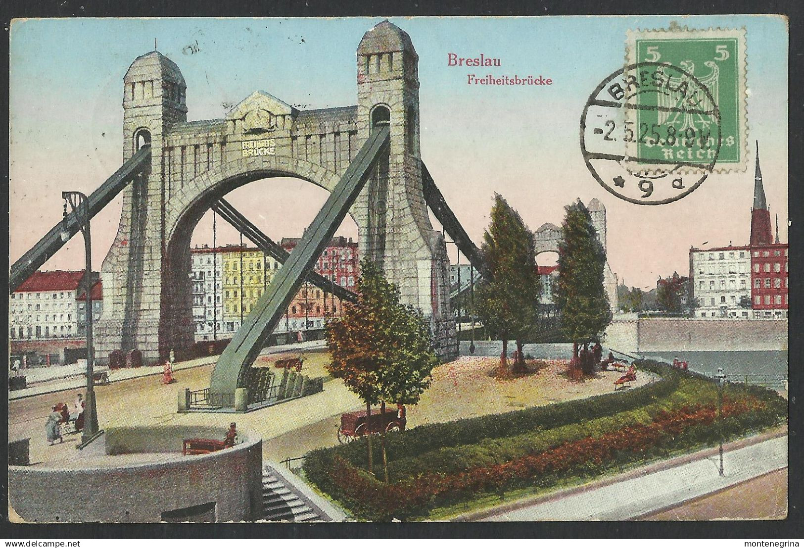 Poland - BRESLAU - Kaiserbrücke - Freiheitsbrücke - Ed. Carl Brinkmann - Old Postcard (see Sales Conditions)10794 - Poland