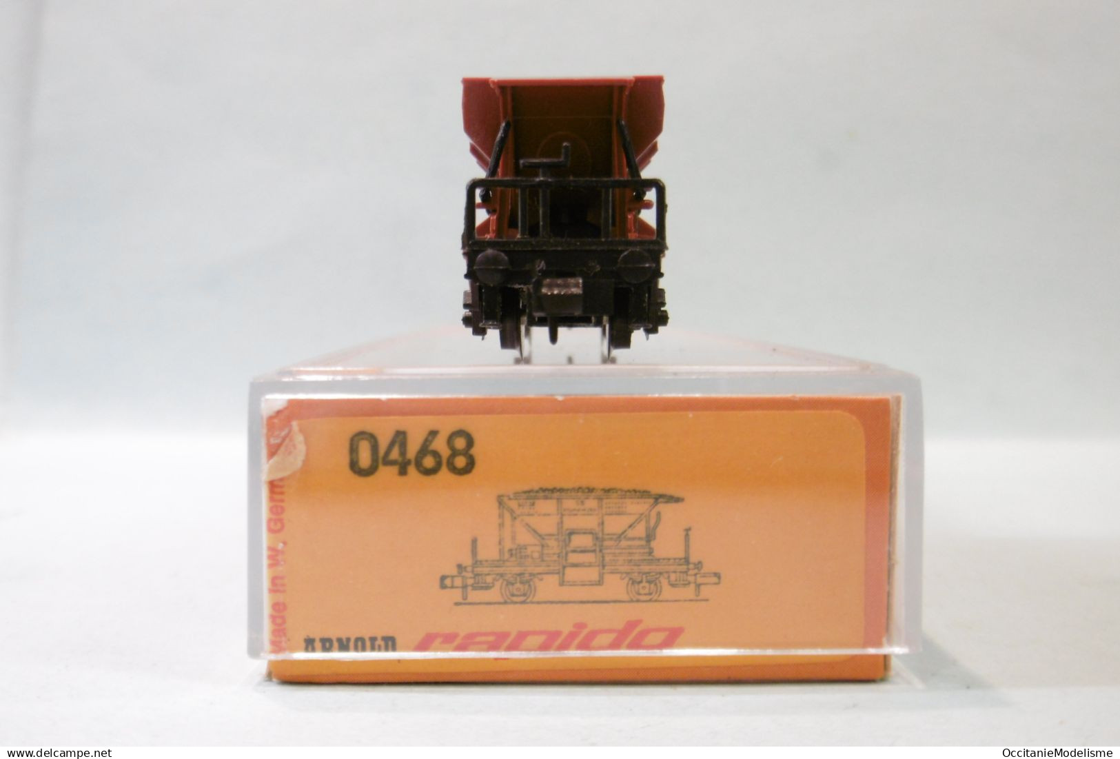 Arnold - WAGON TREMIE à 2 Essieux DB Marron Réf. 0468 BO N 1/160 - Passagierwagen