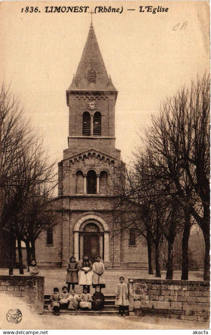 CPA AK LIMONEST - L'Église (450813) - Limonest