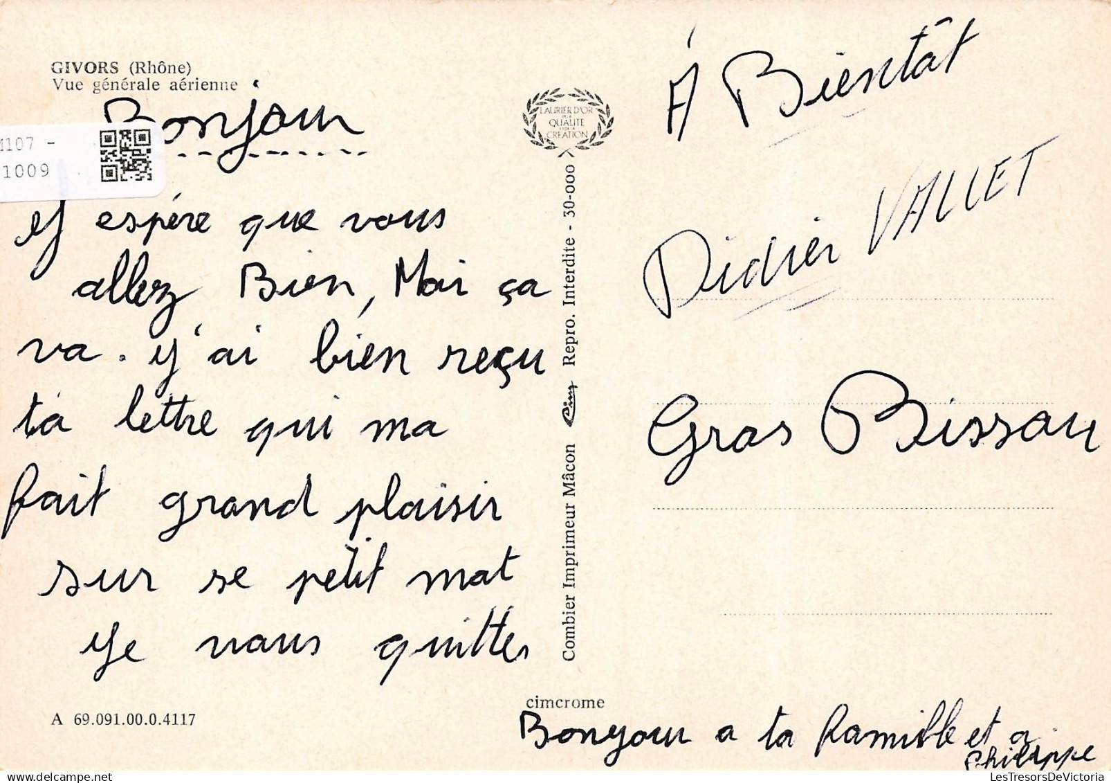 [-5%] FRANCE - Givors - Vue Générale Aérienne - Vue Sur La Ville - Carte Postale - Givors