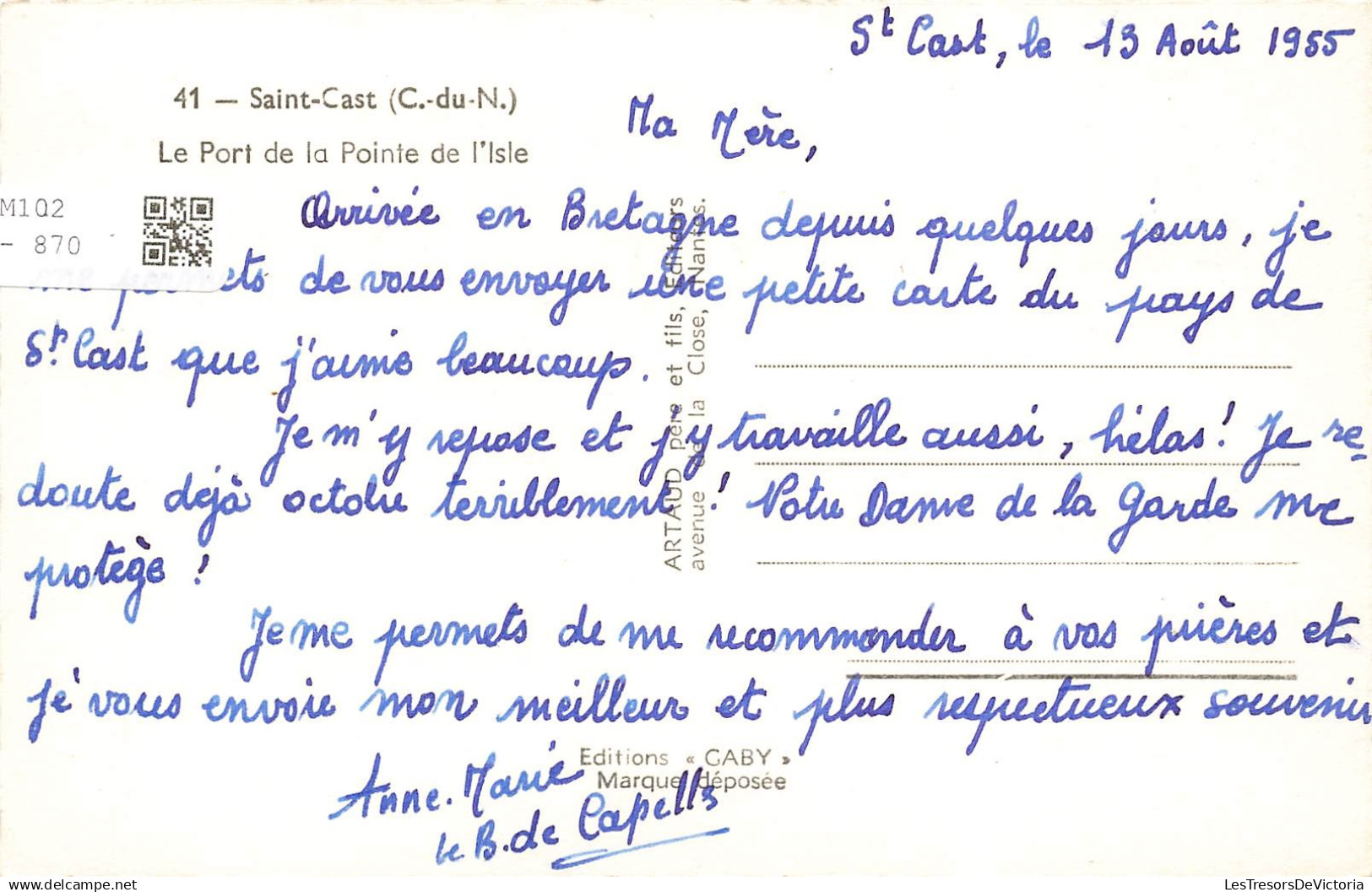 [-5%] FRANCE - Saint Cast - Le Port De La Pointe De LIsle - Artaud Père Et Fils Editeurs - Vue Générale - Carte Po - Saint-Cast-le-Guildo