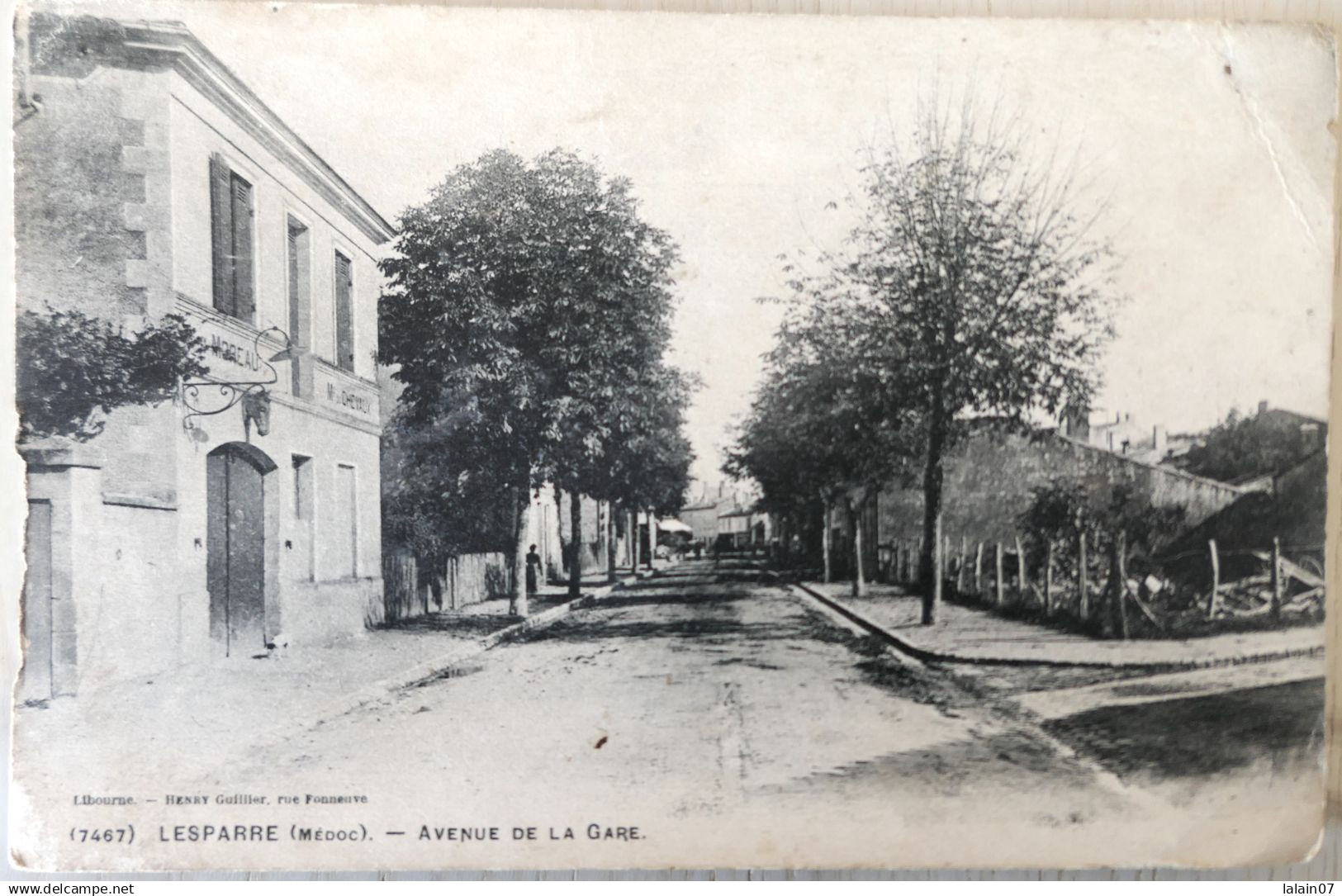 C. P. A. : 33 : LESPARRE Médoc : Avenue De La Gare, En 1912 - Lesparre Medoc