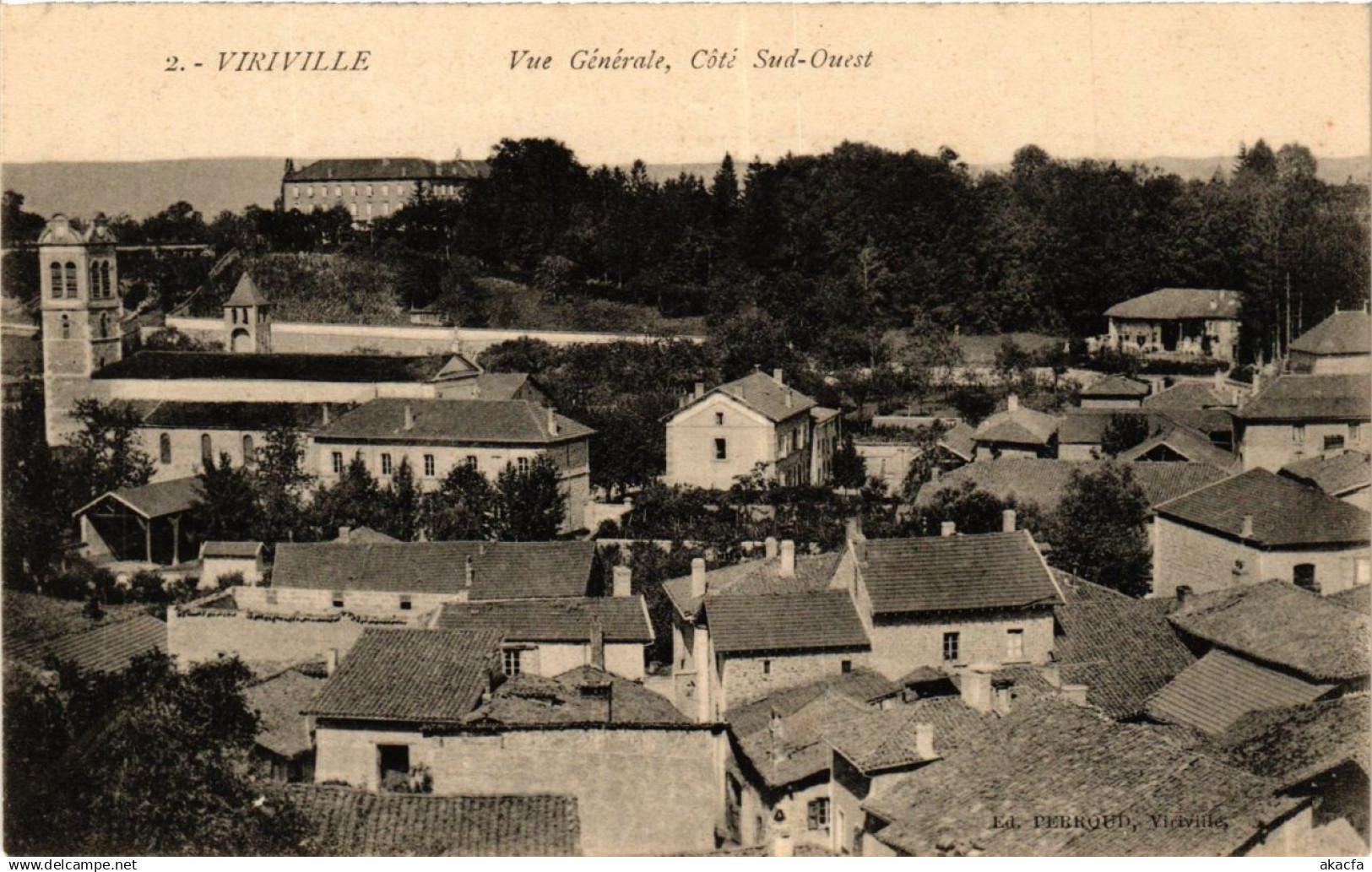 CPA VIRIVILLE - Vue Générale Cote Sud-Ouest (247326) - Viriville