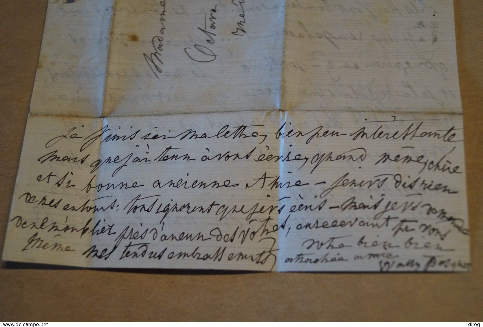 16 anciens Documents manuscrits + envois du Comte Carlos D'Alcantara,gradé de l'armée des Zouaves,Vatican