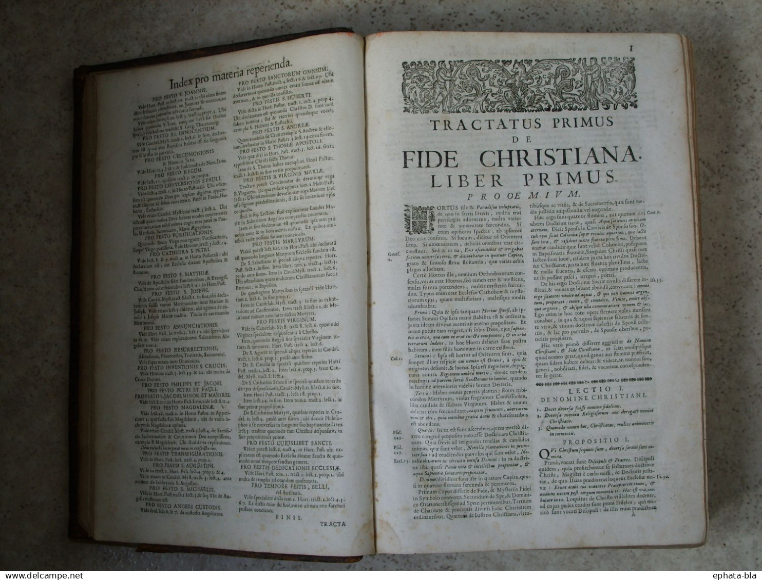 Hortus Pastorum.  Jacques Marchant (Couvin), Michael Alix (Paris), Imprimeur Fréres Huguetan (Lyon) - Jusque 1700