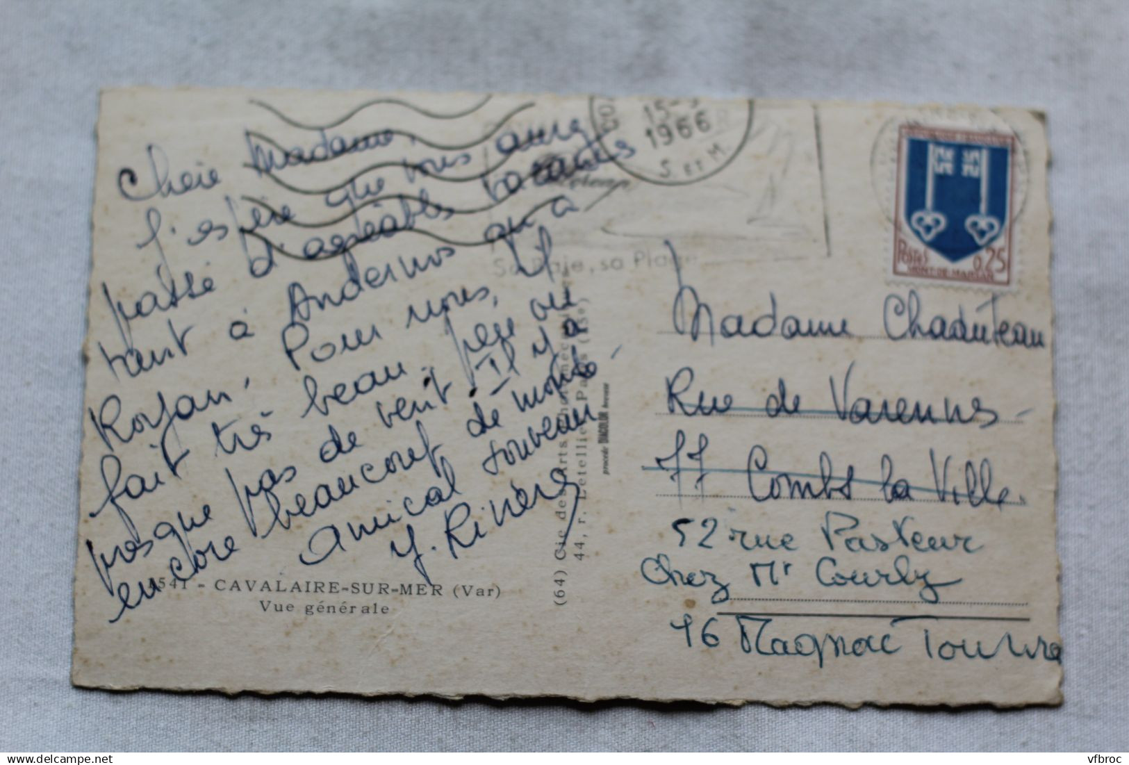P254, Cpsm 1966, Cavalaire Sur Mer, Vue Générale, Var 83 - Cavalaire-sur-Mer