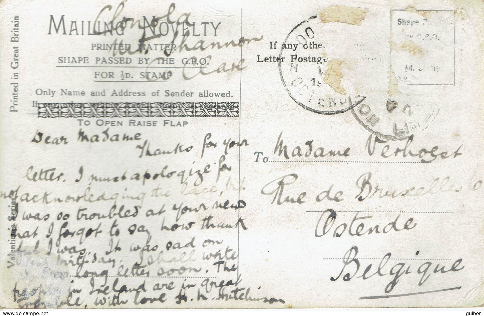 A. Small Irish From  Limerick  Carte A Systeme Multivues  (12) - Limerick