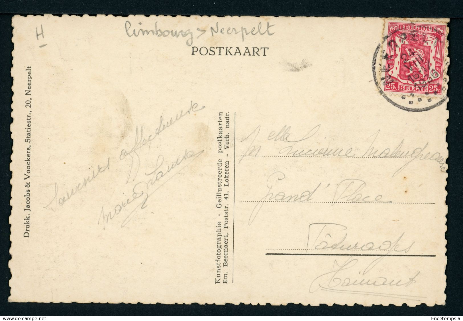 Carte Postale - Belgique - Neerpelt - De Weg Overpelt (CP25450) - Neerpelt