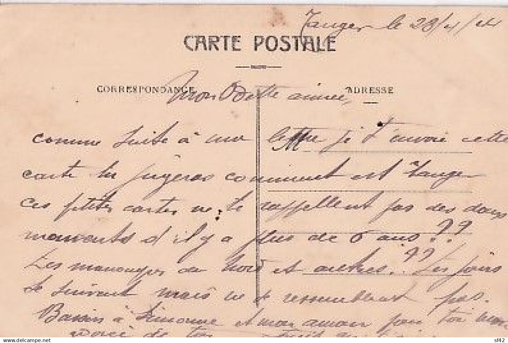 TANGER             VUE GENERALE   + TIMBRE - Tanger