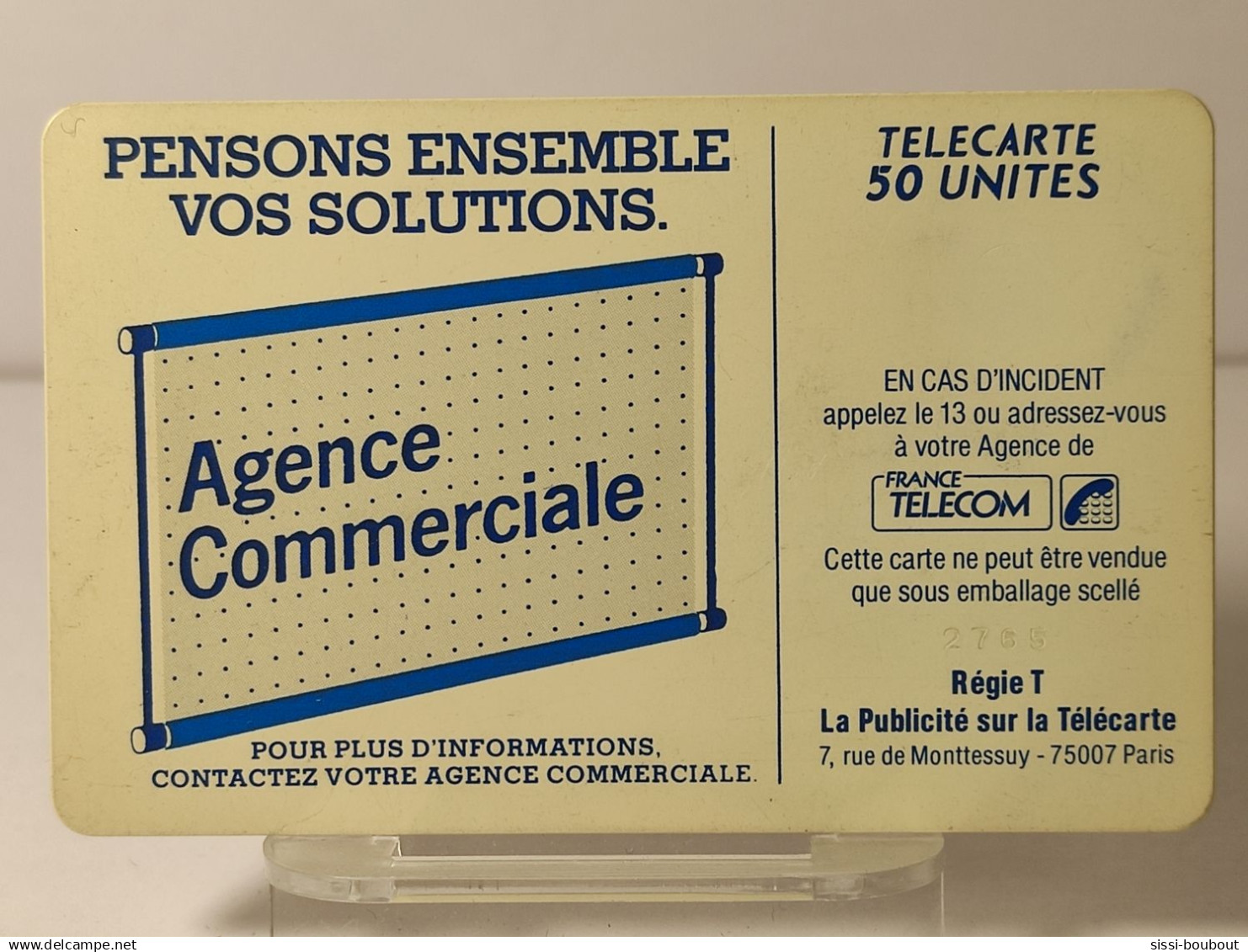 Télécarte France Télécom - 50 Unités - Année: ???? - Pensons Ensemble Vos Solutions, Agence Commerciale - Telecom Operators