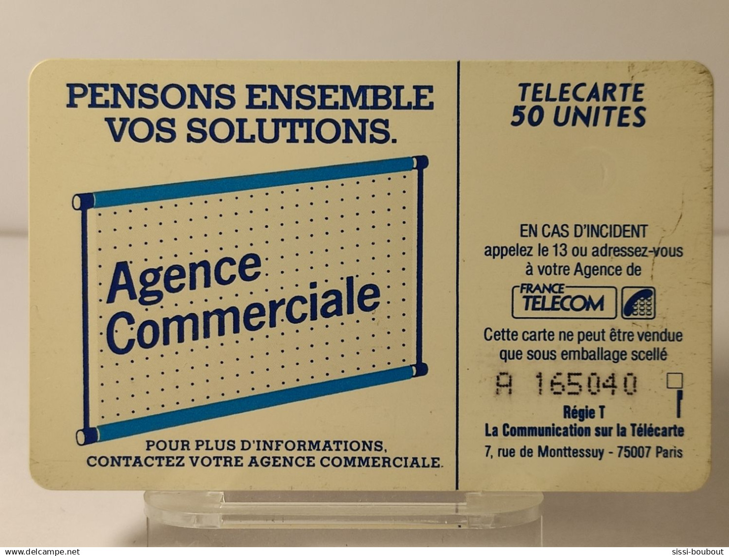 Télécarte France Télécom - 50 Unités - Année: ???? - Pensons Ensemble Vos Solutions, Agence Commerciale - Telecom Operators